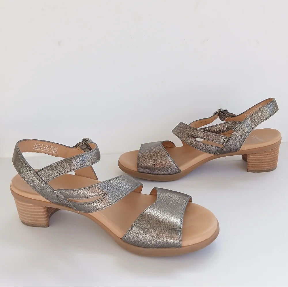 Dansko Tansy Gunmetal Strappy Sandals Size 41